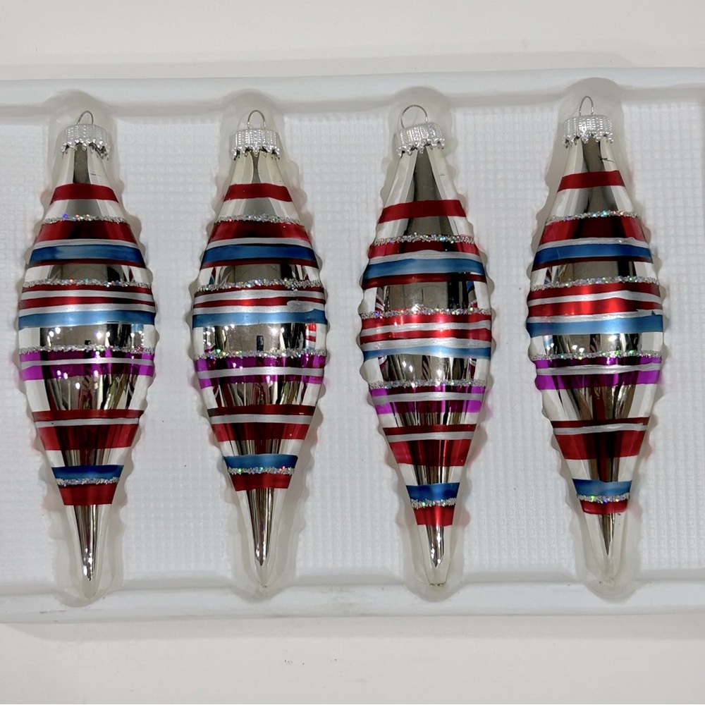 Vintage Christmas by Krebs Glass Christmas Ornaments